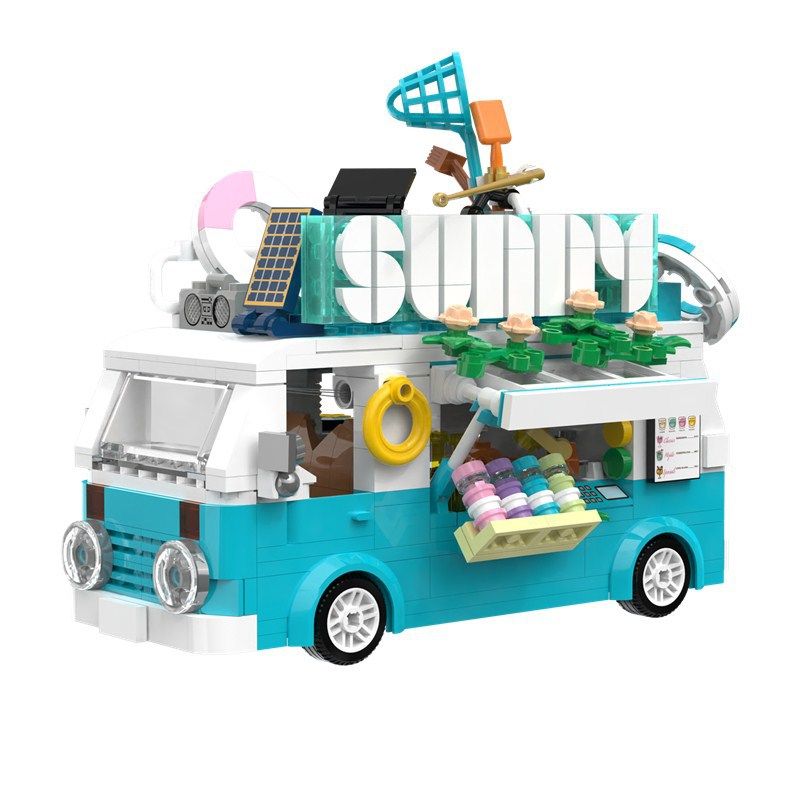 ZHEGAO 00415 non  TRÀ MEME MÙA HÈ bộ đồ chơi xếp lắp ráp ghép mô hình Creator SUMMER TEA Sáng Tạo 836 khối