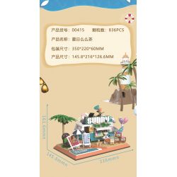 ZHEGAO 00415 non  TRÀ MEME MÙA HÈ bộ đồ chơi xếp lắp ráp ghép mô hình Creator SUMMER TEA Sáng Tạo 836 khối