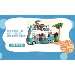 ZHEGAO 00415 non  TRÀ MEME MÙA HÈ bộ đồ chơi xếp lắp ráp ghép mô hình Creator SUMMER TEA Sáng Tạo 836 khối
