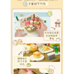 Enlighten 77015 Qman 77015 non  CẢNH TRÀ CHIỀU VUI VẺ bộ đồ chơi xếp lắp ráp ghép mô hình