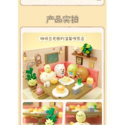 Enlighten 77015 Qman 77015 non  CẢNH TRÀ CHIỀU VUI VẺ bộ đồ chơi xếp lắp ráp ghép mô hình