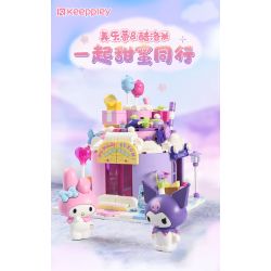 KEEPPLEY K20818 20818 non  NGƯỜI BẠN ĐỒNG HÀNH NGỌT NGÀO GIAI ĐIỆU & KUROMI CỦA TÔI bộ đồ chơi xếp lắp ráp ghép mô hình Creator Sáng Tạo