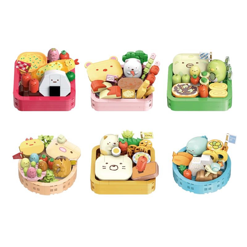 Enlighten 77013 Qman 77013 non Lego BENTO 6 LOẠI NGON bộ đồ chơi xếp lắp ráp ghép mô hình