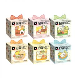 Enlighten 77013 Qman 77013 non  BENTO 6 LOẠI NGON bộ đồ chơi xếp lắp ráp ghép mô hình