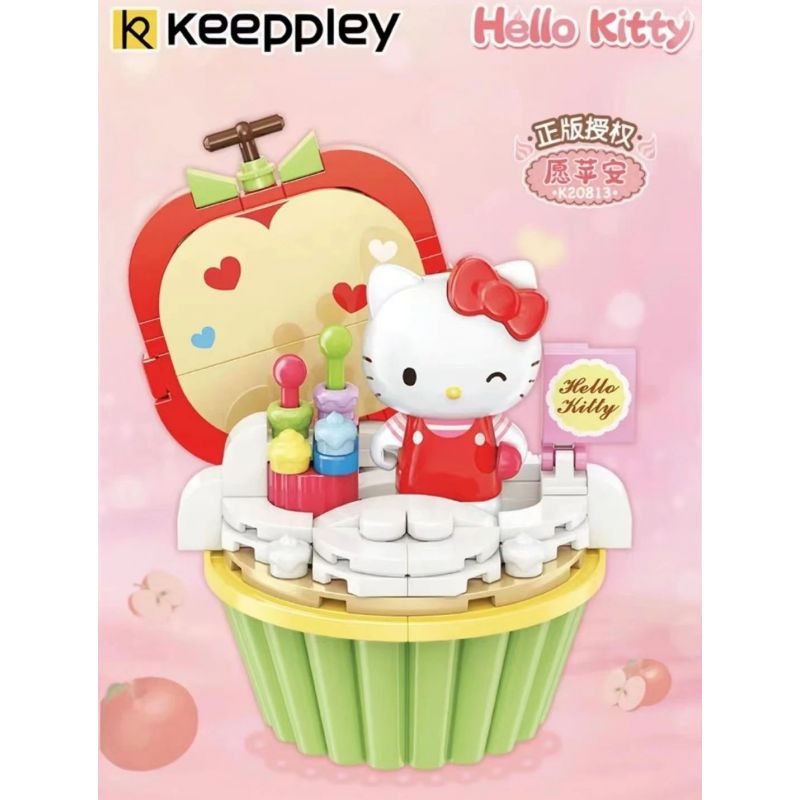 KEEPPLEY K20813 20813 non  HELLO KITTY MAY PING ĐƯỢC AN TOÀN bộ đồ chơi xếp lắp ráp ghép mô hình