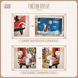 LOZ 1073 non  ÔNG NỘI THỎ TV bộ đồ chơi xếp lắp ráp ghép mô hình Chinese Traditional Festivals Lễ Hội Cổ Truyền 2141 khối