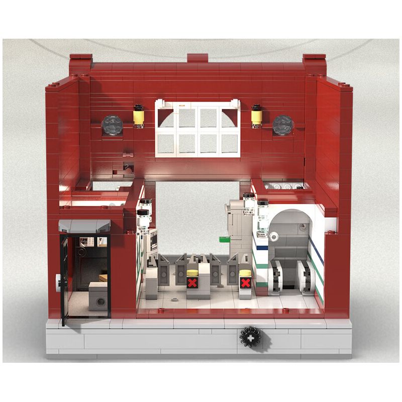 CADA DOUBLEE C66008 66008 non  GA TÀU ĐIỆN NGẦM LUÂN ĐÔN bộ đồ chơi xếp lắp ráp ghép mô hình Modular Buildings LONDON UNDERGROUND Mô Hình Nhà Cửa 1836 khối