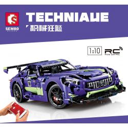 SEMBO 701028 non  SẠC TÍM 1:10 tỷ lệ 1:10 bộ đồ chơi xếp lắp ráp ghép mô hình  Kỹ Thuật Công Nghệ Cao Mô Hình Phương Tiện 1937 khối