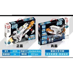 LEYI 81019 non  TÀU CON THOI bộ đồ chơi xếp lắp ráp ghép mô hình Space Thám Hiểm Không Gian 652 khối
