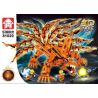 LEYI 81020 non  LINH THÚ CỬU VĨ HỒ TIÊN bộ đồ chơi xếp lắp ráp ghép mô hình Naruto Ninja 768 khối