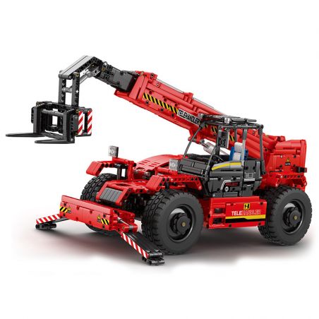 REOBRIX 22020 non  NGƯỜI ĐIỀU KHIỂN TỪ XA bộ đồ chơi xếp lắp ráp ghép mô hình  TELESCOPIC ARM FORKLIFT Kỹ Thuật Công Nghệ Cao Mô Hình Phương Tiện 2260 khối
