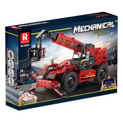 REOBRIX 22020 non  NGƯỜI ĐIỀU KHIỂN TỪ XA bộ đồ chơi xếp lắp ráp ghép mô hình  TELESCOPIC ARM FORKLIFT Kỹ Thuật Công Nghệ Cao Mô Hình Phương Tiện 2260 khối