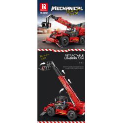 REOBRIX 22020 non  NGƯỜI ĐIỀU KHIỂN TỪ XA bộ đồ chơi xếp lắp ráp ghép mô hình  TELESCOPIC ARM FORKLIFT Kỹ Thuật Công Nghệ Cao Mô Hình Phương Tiện 2260 khối