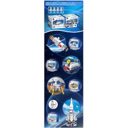 ZHEGAO QL2240 2240 non  KỸ THUẬT HÀNG KHÔNG VŨ TRỤ 4 MẪU TIANGONG-2 YUTU-2 CHANG'E LONG MARCH-5 bộ đồ chơi xếp lắp ráp ghép mô hình Space AEROSPACE Thám Hiểm Không Gian 319 khối