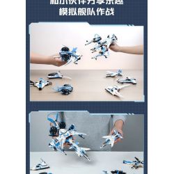 Enlighten 41106 Qman 41106 non  MÁY BAY CHIẾN ĐẤU THIÊN HÀ bộ đồ chơi xếp lắp ráp ghép mô hình Transformers Robot Đại Chiến Người Máy Biến Hình
