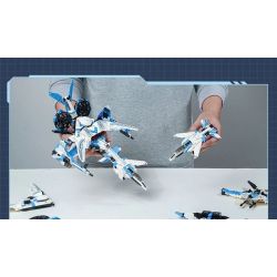 Enlighten 41106 Qman 41106 non  MÁY BAY CHIẾN ĐẤU THIÊN HÀ bộ đồ chơi xếp lắp ráp ghép mô hình Transformers Robot Đại Chiến Người Máy Biến Hình