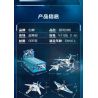 Enlighten 41106 Qman 41106 non  MÁY BAY CHIẾN ĐẤU THIÊN HÀ bộ đồ chơi xếp lắp ráp ghép mô hình Transformers Robot Đại Chiến Người Máy Biến Hình