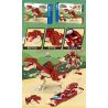 ZHEGAO QL1744 1744 non  KHỦNG LONG BỊ ÁM ẢNH SPINOSAURUS bộ đồ chơi xếp lắp ráp ghép mô hình DINOSAUR 698 khối