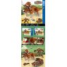 ZHEGAO QL1743 1743 non  KHỦNG LONG BỊ ÁM ẢNH TRICERATOPS bộ đồ chơi xếp lắp ráp ghép mô hình DINOSAUR 697 khối