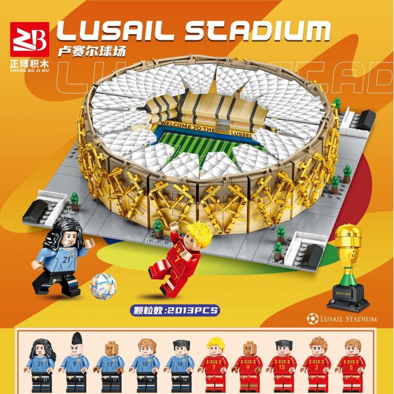 FAIR 6773 non  SÂN VẬN ĐỘNG RUSSELL bộ đồ chơi xếp lắp ráp ghép mô hình Sports LUSAIL SCADIUM Thể Thao 2013 khối