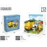 HSANHE CACO S008 non  XE BUÝT CỦA TRƯỜNG bộ đồ chơi xếp lắp ráp ghép mô hình Snoopy PEANUTS SNOOPY Chú Chó 328 khối