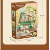 INBRIXX 881101 non  QUÁN CÀ PHÊ CHỮA BỆNH TEDDY bộ đồ chơi xếp lắp ráp ghép mô hình 1381 khối