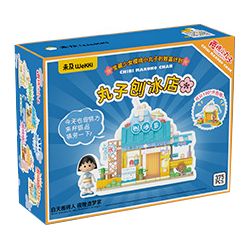 WEKKI 516404 non  TIỆM ĐÁ BÀO CHIBI MARUKO bộ đồ chơi xếp lắp ráp ghép mô hình