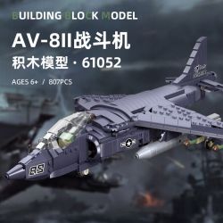 JIESTAR 61052 non  MÁY BAY CƯỜNG KÍCH AV-8 SEA HARRIER II bộ đồ chơi xếp lắp ráp ghép mô hình Frozen AV-8 II Nữ Hoàng Băng Giá 807 khối