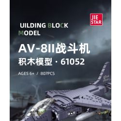 JIESTAR 61052 non  MÁY BAY CƯỜNG KÍCH AV-8 SEA HARRIER II bộ đồ chơi xếp lắp ráp ghép mô hình Frozen AV-8 II Nữ Hoàng Băng Giá 807 khối