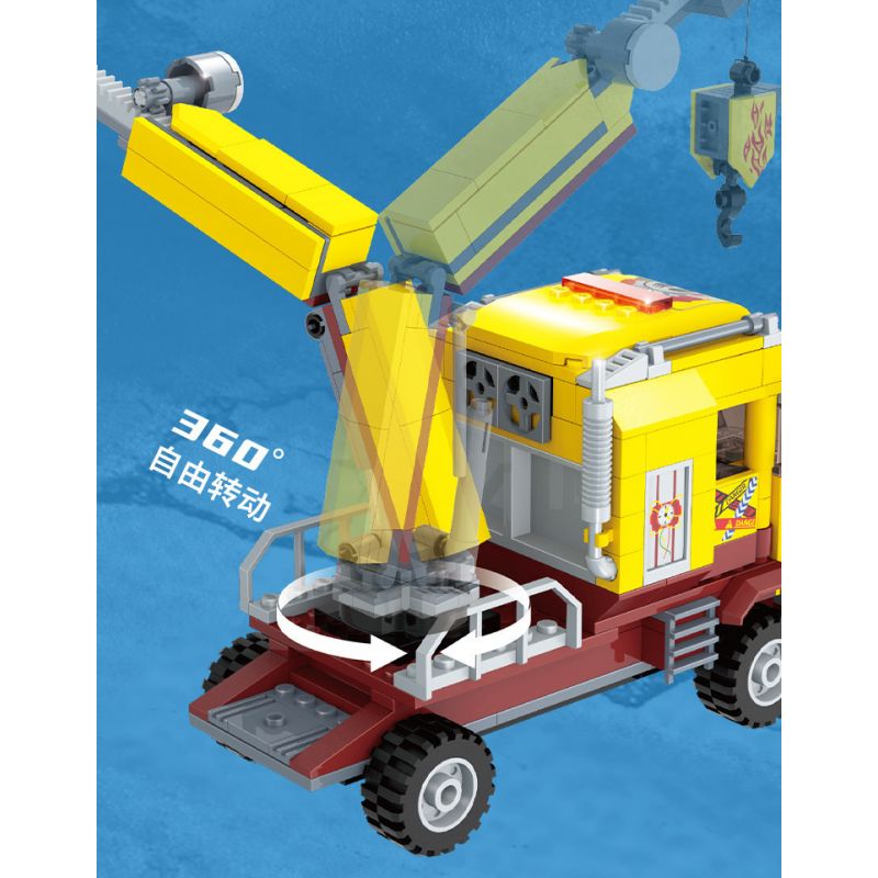 GUDI 10206 non  HOẠT ĐỘNG CỨU HỘ BÃO bộ đồ chơi xếp lắp ráp ghép mô hình Police LIVIN'CITY Cảnh Sát 903 khối