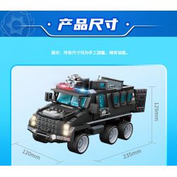 GUDI 10206 non  HOẠT ĐỘNG CỨU HỘ BÃO bộ đồ chơi xếp lắp ráp ghép mô hình Police LIVIN'CITY Cảnh Sát 903 khối