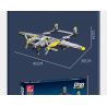 JIESTAR 61046 non  MÁY BAY CHIẾN ĐẤU P-38 tỷ lệ 1:14 bộ đồ chơi xếp lắp ráp ghép mô hình Military Army Quân Sự Bộ Đội 937 khối