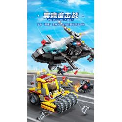 GUDI 10205 non  ĐUỔI DIỀU HÂU ĐEN bộ đồ chơi xếp lắp ráp ghép mô hình Police LIVIN'CITY Cảnh Sát 660 khối