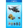 GUDI 10205 non  ĐUỔI DIỀU HÂU ĐEN bộ đồ chơi xếp lắp ráp ghép mô hình Police LIVIN'CITY Cảnh Sát 660 khối