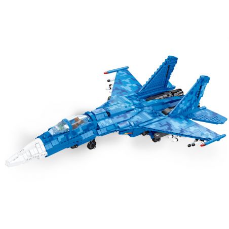 JIESTAR 61050 non  TIÊM KÍCH SU35 tỷ lệ 1:14 bộ đồ chơi xếp lắp ráp ghép mô hình Military Army SU-35 Quân Sự Bộ Đội 1530 khối