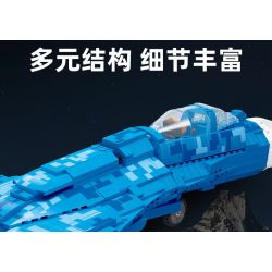 JIESTAR 61050 non  TIÊM KÍCH SU35 tỷ lệ 1:14 bộ đồ chơi xếp lắp ráp ghép mô hình Military Army SU-35 Quân Sự Bộ Đội 1530 khối