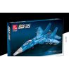 JIESTAR 61050 non  TIÊM KÍCH SU35 tỷ lệ 1:14 bộ đồ chơi xếp lắp ráp ghép mô hình Military Army SU-35 Quân Sự Bộ Đội 1530 khối