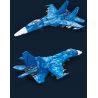 JIESTAR 61050 non  TIÊM KÍCH SU35 tỷ lệ 1:14 bộ đồ chơi xếp lắp ráp ghép mô hình Military Army SU-35 Quân Sự Bộ Đội 1530 khối