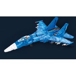 JIESTAR 61050 non  TIÊM KÍCH SU35 tỷ lệ 1:14 bộ đồ chơi xếp lắp ráp ghép mô hình Military Army SU-35 Quân Sự Bộ Đội 1530 khối