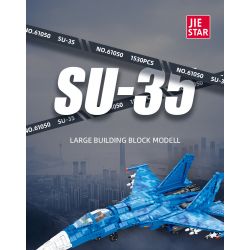 JIESTAR 61050 non  TIÊM KÍCH SU35 tỷ lệ 1:14 bộ đồ chơi xếp lắp ráp ghép mô hình Military Army SU-35 Quân Sự Bộ Đội 1530 khối