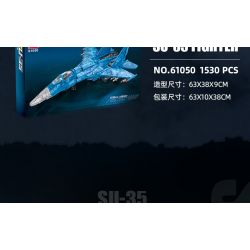 JIESTAR 61050 non  TIÊM KÍCH SU35 tỷ lệ 1:14 bộ đồ chơi xếp lắp ráp ghép mô hình Military Army SU-35 Quân Sự Bộ Đội 1530 khối