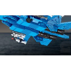 JIESTAR 61050 non  TIÊM KÍCH SU35 tỷ lệ 1:14 bộ đồ chơi xếp lắp ráp ghép mô hình Military Army SU-35 Quân Sự Bộ Đội 1530 khối