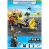GUDI 10204 non  CHẶN XE ???I CÓ VŨ TRANG bộ đồ chơi xếp lắp ráp ghép mô hình Police LIVIN'CITY Cảnh Sát 358 khối