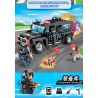 GUDI 10203 non  CUỘC TẤN CÔNG HUMVEE bộ đồ chơi xếp lắp ráp ghép mô hình Police LIVIN'CITY Cảnh Sát 356 khối