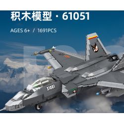 JIESTAR 61051 non  TIÊM KÍCH TÀNG HÌNH J-31 tỷ lệ 1:14 bộ đồ chơi xếp lắp ráp ghép mô hình Military Army FC-31 Quân Sự Bộ Đội 1691 khối
