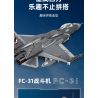 JIESTAR 61051 non  TIÊM KÍCH TÀNG HÌNH J-31 tỷ lệ 1:14 bộ đồ chơi xếp lắp ráp ghép mô hình Military Army FC-31 Quân Sự Bộ Đội 1691 khối