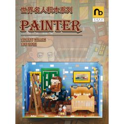 NATSU 200616 non  HỌA SĨ BẬC THẦY VAN GOGH bộ đồ chơi xếp lắp ráp ghép mô hình 2643 khối