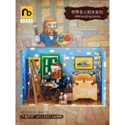 NATSU 200616 non  HỌA SĨ BẬC THẦY VAN GOGH bộ đồ chơi xếp lắp ráp ghép mô hình 2643 khối