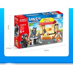 GUDI 10201 non  HỘP TRƯNG BÀY CẢNH SÁT ĐẶC NHIỆM THÀNH PHỐ 4 KIỂU bộ đồ chơi xếp lắp ráp ghép mô hình City LIVIN'CITY 464 khối