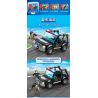 GUDI 10201 non  HỘP TRƯNG BÀY CẢNH SÁT ĐẶC NHIỆM THÀNH PHỐ 4 KIỂU bộ đồ chơi xếp lắp ráp ghép mô hình City LIVIN'CITY 464 khối